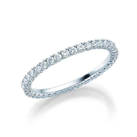 Vorsteckring Weißgold in 750/- 18ct mit Diamanten zus. 0.53ct TW.VSI | ALTSTADT - Trauringmacher München