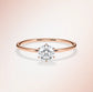 Verlobungsring Rosegold 585 mit Diamant I EILEN