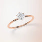 Verlobungsring Rosegold 585 mit Diamant I EILEN