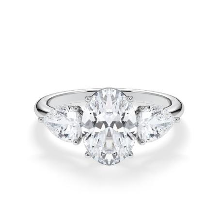Verlobungsring Platin/-950 mit Diamanten ins. 3.00ct