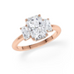 Verlobungsring Rosegold/-750 mit Diamanten ins. 3.00ct