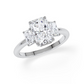 Verlobungsring Weißgold/-750 mit Diamanten ins. 3.00ct