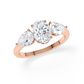 Verlobungsring Rosegold/- 750 mit Diamanten ins. 2.00ct