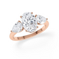 Verlobungsring Rosegold/-750 mit Diamanten ins. 3.00ct