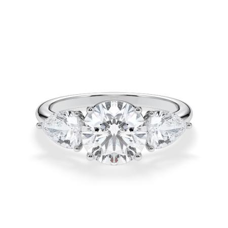 Verlobungsring Platin/-950 mit Diamanten ins. 3.00ct