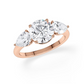 Verlobungsring Rosegold/-750 mit Diamanten ins. 3.00ct