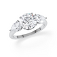 Verlobungsring Weissgold/-750 mit Diamanten ins. 3.00ct