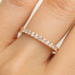 Vorsteckring ALTSTADT Rosegold mit Diamanten zus. 0.50ct G.VS