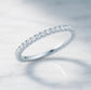 Vorsteckring ALTSTADT Platin mit Diamanten zus. 0.50ct G.VS