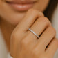 Vorsteckring ALTSTADT Platin mit Diamanten zus. 0.50ct G.VS