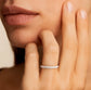 Vorsteckring DIAM Rosegold mit Diamanten zus. 0.28ct G.VS