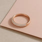 Vorsteckring DIAM Rosegold mit Diamanten zus. 0.28ct G.VS