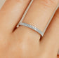 Vorsteckring DIAM Weißgold mit Diamanten zus. 0.28ct G.VS