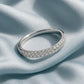 Vorsteckring DIAM Weißgold mit Diamanten zus. 0.28ct G.VS