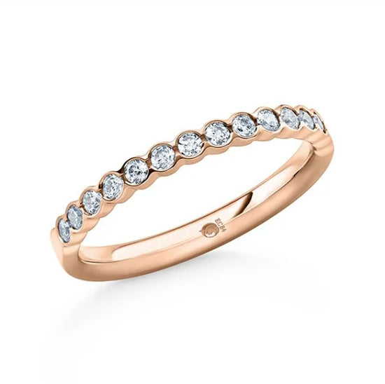 Vorsteckring FRIDRICH Rosegold mit Diamanten zus. 0.32ct G.Si
