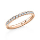 Vorsteckring FRIDRICH Rosegold mit Diamanten zus. 0.32ct G.Si