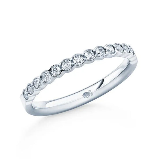 Vorsteckring FRIDRICH Weißgold mit Diamanten zus. 0.32ct G.SI