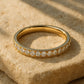 Vorsteckring HERZLOVES Gelbgold mit Diamanten zus. 0.21ct G.VS