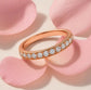 Vorsteckring HERZLOVES Rosegold mit Diamanten zus. 0.21ct G.SI