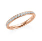 Vorsteckring HERZLOVES Rosegold mit Diamanten zus. 0.21ct G.SI