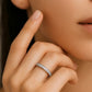 Vorsteckring HERZLOVES Weißgold mit Diamanten zus. 0.21ct G.SI