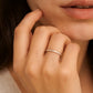 Vorsteckring ISARTOR Gelbgold mit Diamanten zus. 0.09ct G.VS