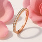 Vorsteckring ISARTOR Rosegold mit Diamanten zus. 0.09ct G.VS