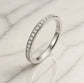 Vorsteckring ISARTOR Platin mit Diamanten zus. 0.09ct G.VS