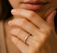 Vorsteckring ISARTOR Platin mit Diamanten zus. 0.09ct G.VS