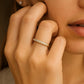 Vorsteckring MARIEN Gelbgold mit Diamanten zus. 0.27ct G.VS