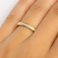 Vorsteckring MUENCHEN Gelbgold mit Diamanten zus. 0.38ct G.VS