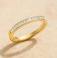Vorsteckring MUENCHEN Gelbgold mit Diamanten zus. 0.38ct G.VS