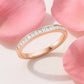 Vorsteckring MUENCHEN Rosegold mit Diamanten zus. 0.38ct G.VS