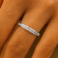 Vorsteckring MUENCHEN Platin mit Diamanten zus. 0.38ct G.VS