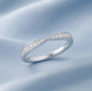 Vorsteckring SEVDA Platin mit Diamanten zus. 0.14ct G.VS