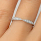Vorsteckring SEVDA Platin mit Diamanten zus. 0.14ct G.VS