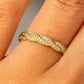 Vorsteckring VIKTUALIEN Gelbgold mit Diamanten zus. 0.11ct G.VS