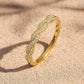 Vorsteckring VIKTUALIEN Gelbgold mit Diamanten zus. 0.11ct G.VS