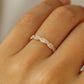 Vorsteckring VIKTUALIEN Rosegold mit Diamanten zus. 0.11ct G.VS