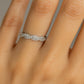 Vorsteckring VIKTUALIEN Platin mit Diamanten zus. 0.11ct G.VS
