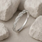 Vorsteckring VIKTUALIEN Platin mit Diamanten zus. 0.11ct G.VS