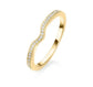 Vorsteckring WAVE Gelbgold mit Diamanten zus. ca 0.13ct G.VS
