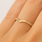 Vorsteckring WAVE Gelbgold mit Diamanten zus. ca 0.13ct G.VS