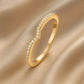 Vorsteckring WAVE Gelbgold mit Diamanten zus. ca 0.13ct G.VS