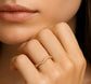Vorsteckring WAVE Rosegold mit Diamanten zus. ca 0.13ct G.VS