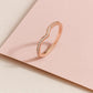 Vorsteckring WAVE Rosegold mit Diamanten zus. ca 0.13ct G.VS