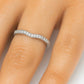 Vorsteckring WAVE Platin mit Diamanten zus. ca 0.13ct G.VS