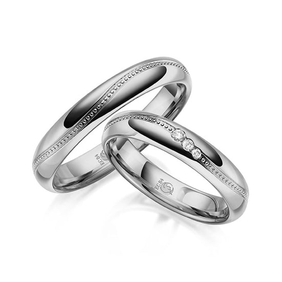 RUBIN Trauringe Platin mit Diamanten RU-1626-PT