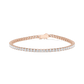 Tennisarmband mit Diamanten Roségold 585 I STAR.006