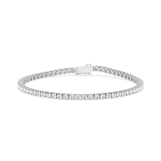 Tennisarmband mit Diamanten Weißgold 585 I STAR TWO